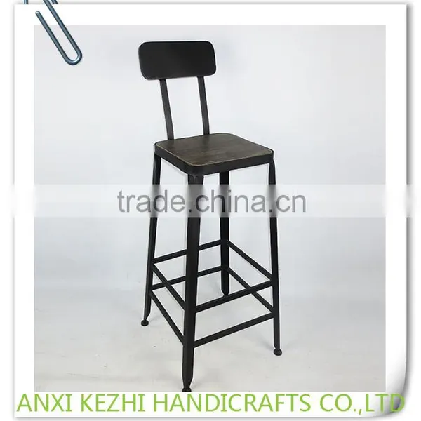 KZ150290 Industrial Metal Commercial Furniture Bar Stool High Chair photo-3