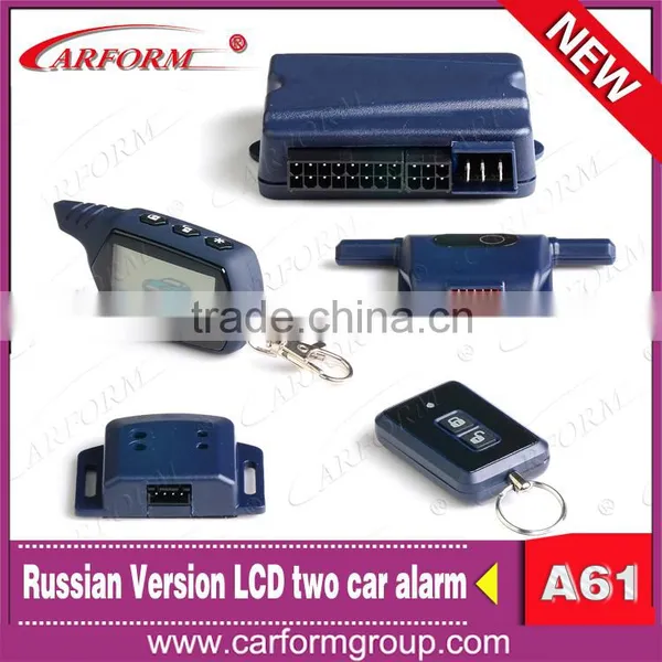 New Upgrade Starlionr A61 Two Way Car Alarm System With LCD Remote Engine Start