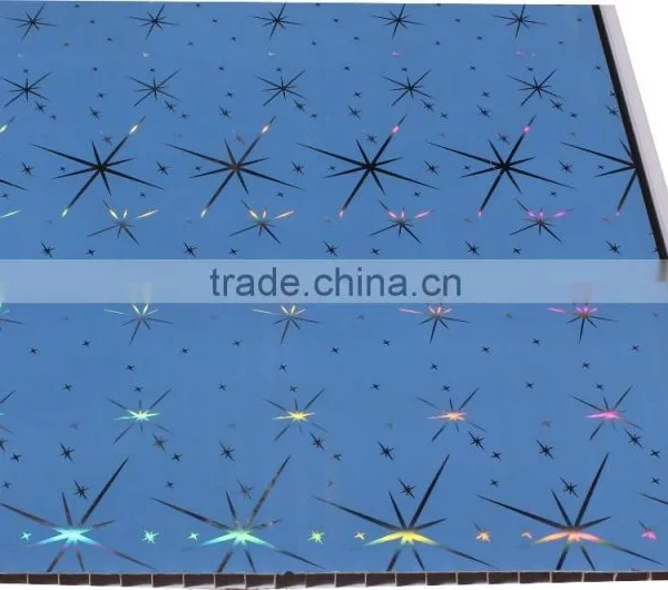 Hot Foil Stamping Pvc Ceiling Panel,ceiling Pvc Panel, Plastic Ceiling T001 photo-3