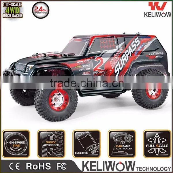 2.4G 4WD 1:12 Full Scale High Speed Remote Control SUV Car Model photo-2