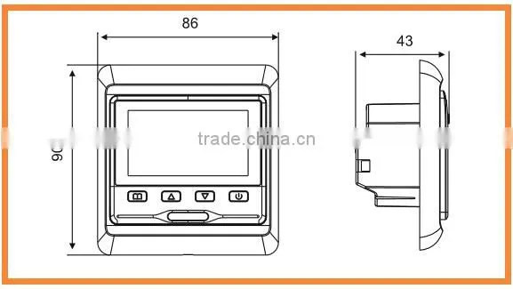 the Floor Heating Programmable Temperature Control Thermostat Switch Price photo-5