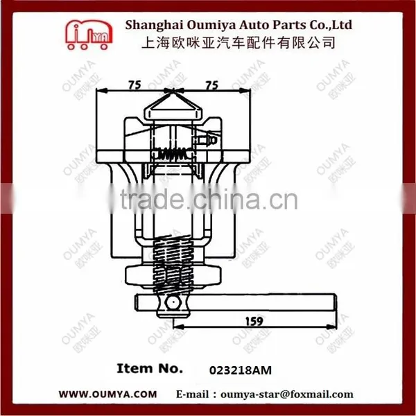 Semi Truck Trailer Spare Parts Door Lock System Twist Lock Container Trailer Rear Twist Lock 023218AM photo-2