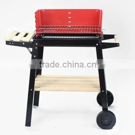 Large Square Pully Indoor Charcoal Bbq Grill photo-6