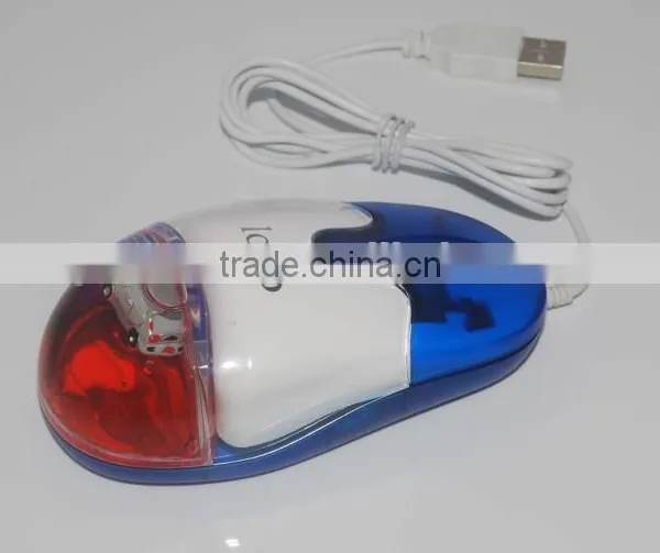 Computer Gift USB Wired Liquid Aqua Mouse With Light-up LED Logo photo-2