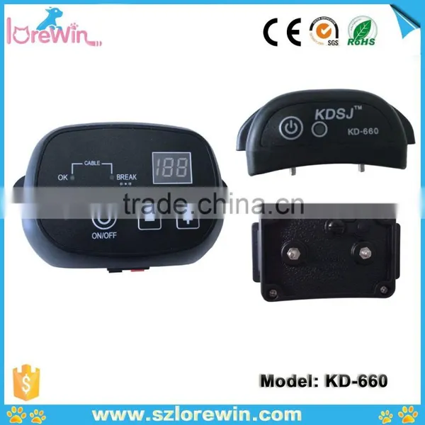 300yards 5000square Meters Rechargeable and Waterproof Electronic Dog Boundary System-Lorewin KD-660 photo-4