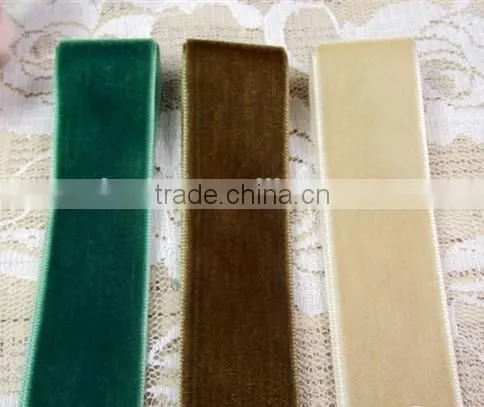 Decorative Single/Double Face Make Bow Printed Velvet Ribbon photo-6