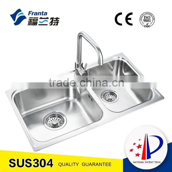 Above Counter 60/40 Bowl Sink Coupling
