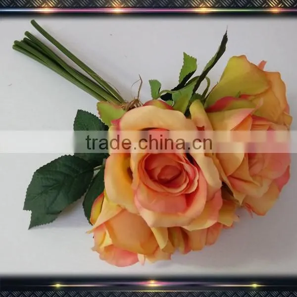 Cheap Wedding Bouquet Artificial Rose Wholesale photo-6