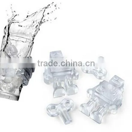 2015 New Design Ice Cream Tools Silicone Robot Chocolate Cake Ice Cream Moulds Summer Ice Tray DIY Mould 19.812.52cm photo-4