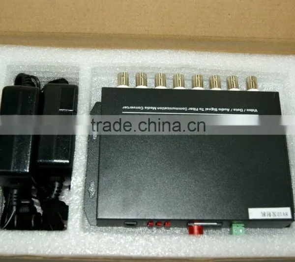 Atongda High Quality Optical Extender 8 Channel BNC Digital Fiber Optic Cctv Video Converter photo-5