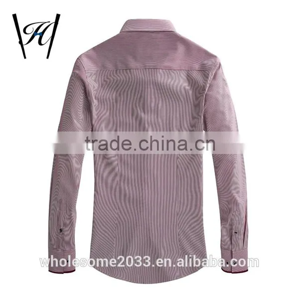 2016 New Style Floral Stripes Work Male Shirts photo-4
