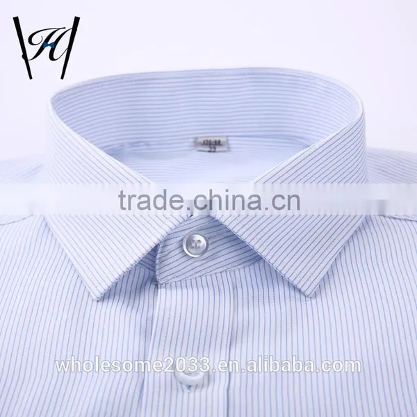 100%cotton Cool Short Blue Mens Button Down Shirts photo-5