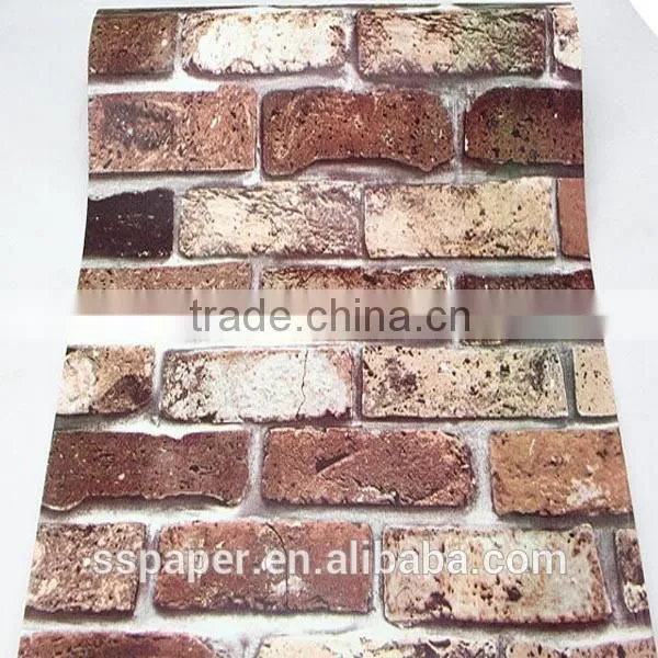 Self-adhesive Waterproof Hot Sale Brick Design Closeout Wallpaper Quality Choice photo-3