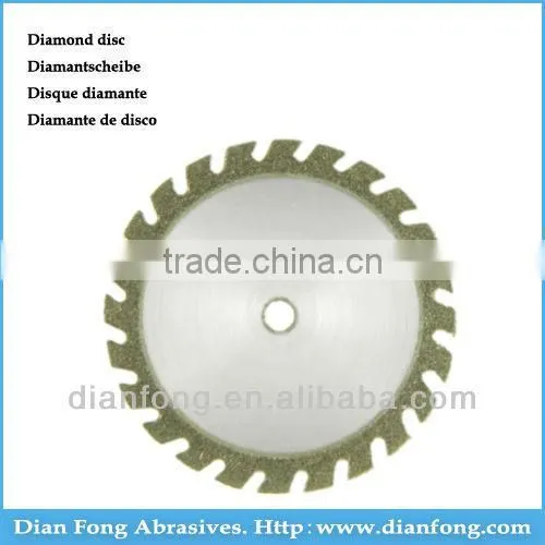 C19D20 19mm Flexible Miniature Solid Dental Edge Coated Diamond Disc Diamond Cutting Wheel