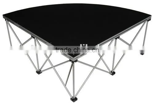 Portable Smart Stage Platform 4' X 8' X 16'' (Carpet Deck - Grey) photo-6