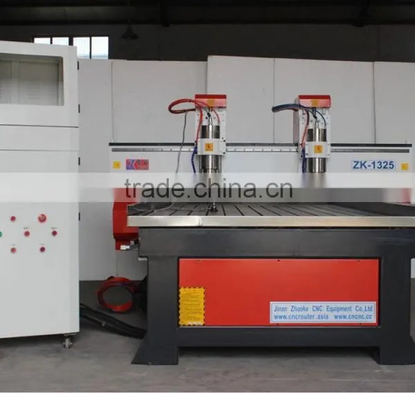 Double Z Double Head Wood Metal Stone CNC Carving Machine With Panasonic Servo Motor photo-2