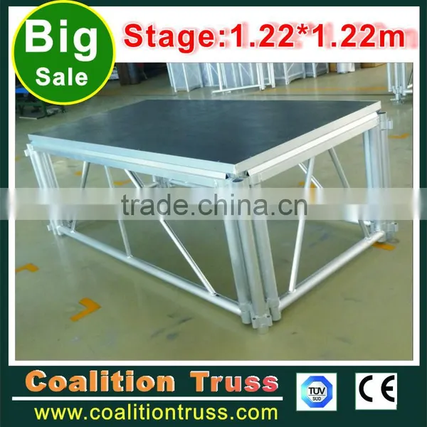 Hot China Factory Aluminum Frame Adjustable Portable Stage Quality Choice photo-6