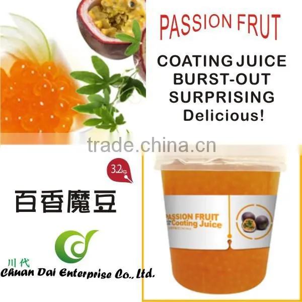 Taiwan Bubble Tea Passion Fruit Coating Juice Boba