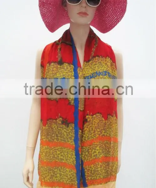 Fashion Ladies Pareo,Printed Polyester Scarf,New Style Scarf