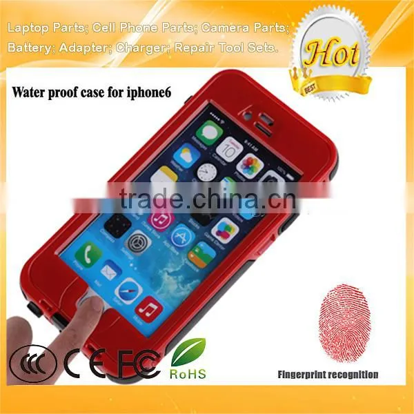 Red for IPhone 6 Waterproof Case Cover Fingerprint Touch ID 9 Colors for Your Choose photo-3