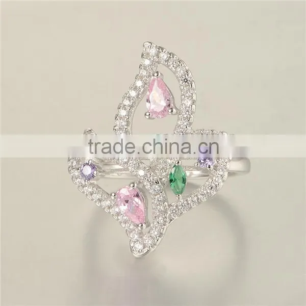 Wholesale Metal Ring With Color Stones photo-5