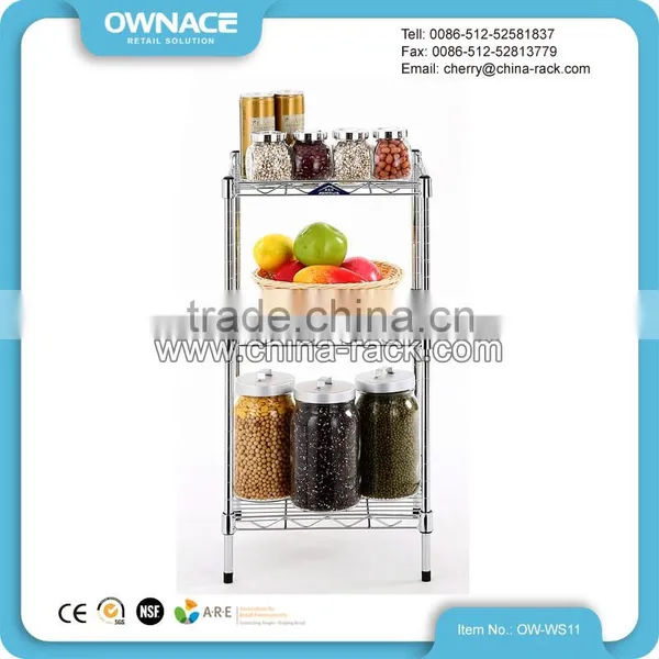 Adjustable Layers Light Duty Chrome Wire Shelving Rack photo-5