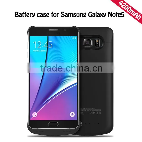 4200mAh External Battery Backup Charge Power Case Cover For Samsung Galaxy Note 5 photo-2