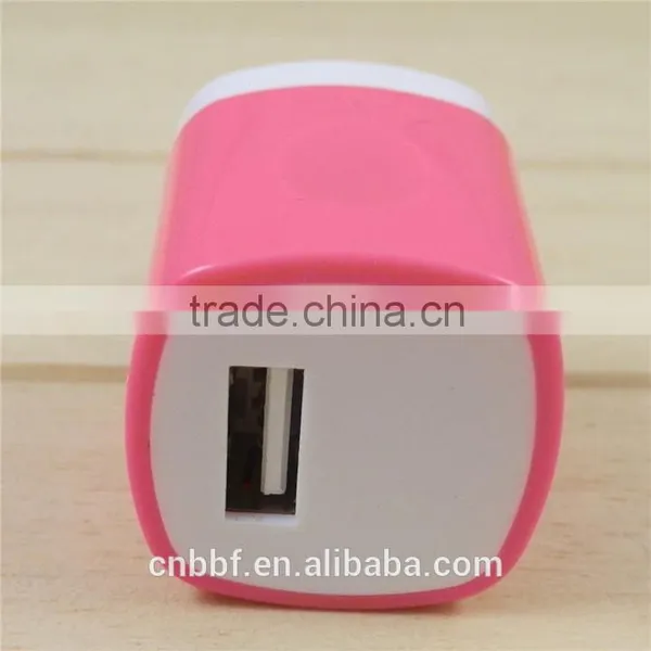Universal EU USA Wall Adapter Plug USB Home Travel Charger Power Cube 1A photo-3