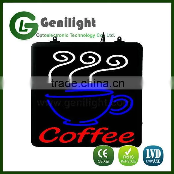 Cappuccino Coffee LED Animated Store Business Neon Sign for Shop photo-2