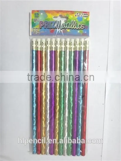 Foil HB Pencil With Eraser