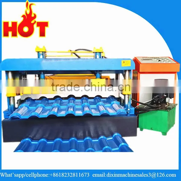 Roof or Wall Cladding System Use Machine,glazed Tile Profile Roll Forming Machine photo-2