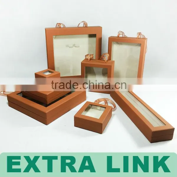 Wholesale Handmade Luxury Velvet Custom PU Leather Jewelry Box For Lady photo-3