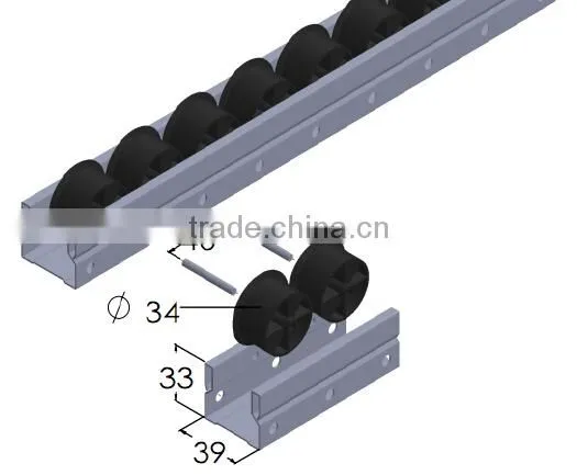 JY-2049B|Anti-shake Industry Roller Track|Roller Track for Delivery Rack System photo-2
