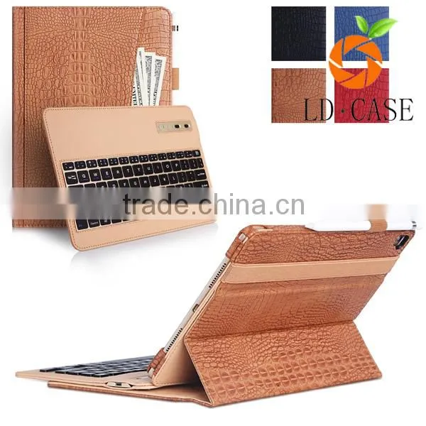 Leather Case Cover With Bluetooth Wireless Keyboard With Tablet Cover Case photo-2