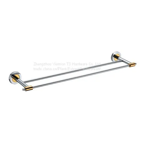 Stainless Steel Material Bathroom Double Towel Bar photo-2