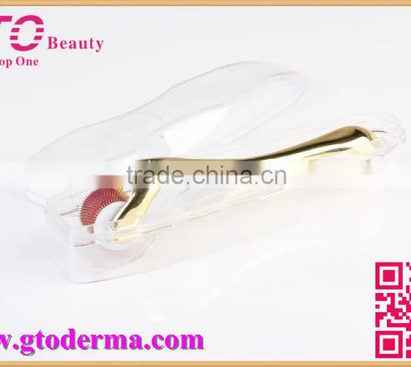 GTO New Designed Gold Handle 540 Count Titanium Microneedle Derma Roller photo-3