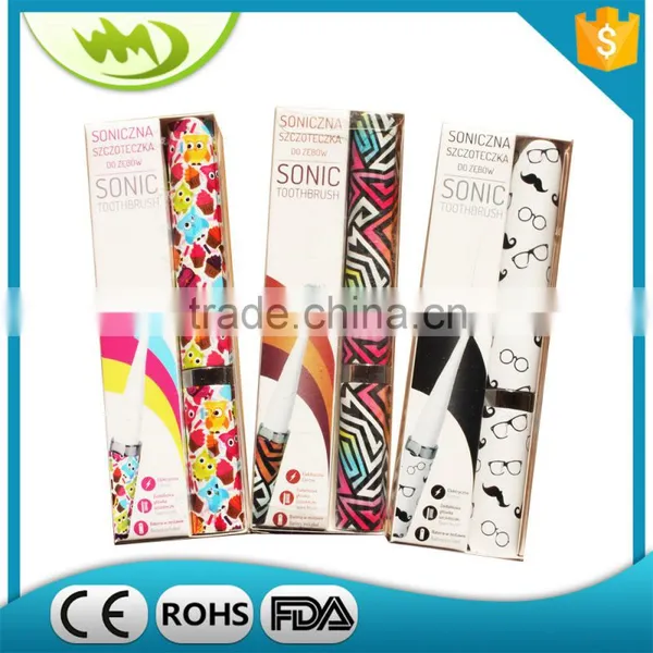 High Quality Battery Powered Waterproof Cartoon Customized Pattern Kids Novelty Electrical Toothbrush photo-3