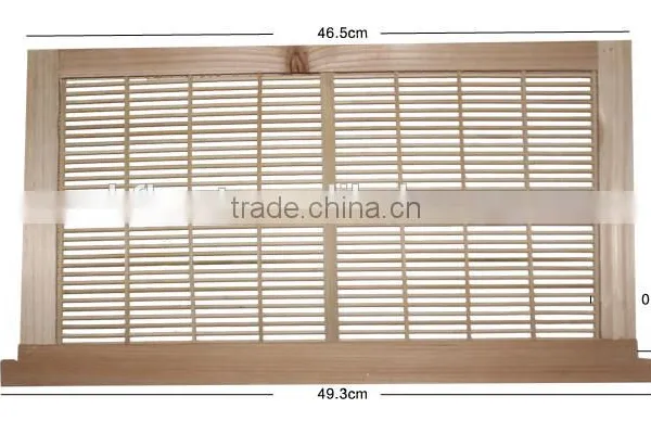 Beekeeping Fir Wood Frame Bamboo Sticks Vertical Queen Excluder photo-3
