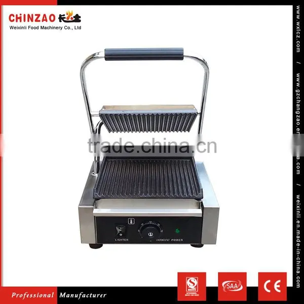 China Manufacturing Commercial Non-stick Electric Contact Grill Sandwich Grill
