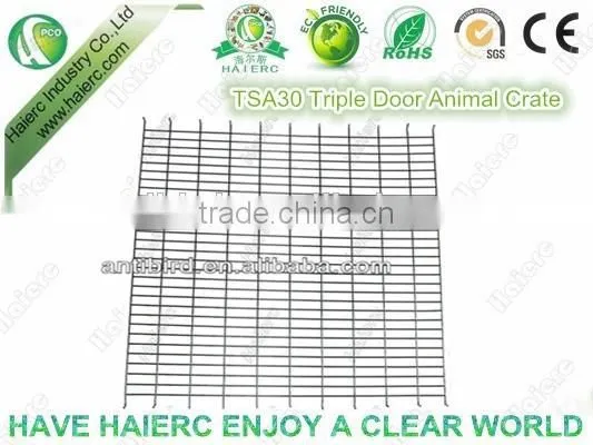 Haierc Triple Dog Crate Folding Metal Dog Cage Dog Crate photo-2
