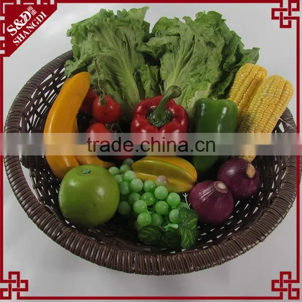 S&D High Quality Material Supermarket Display Basket/woven Basket Fruit Vegetable Display Rack