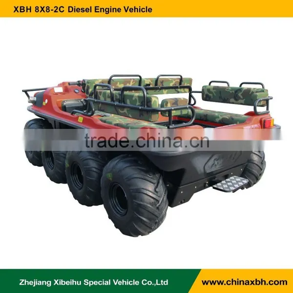 XBH 8X8-2C Diesel-engine Vehicle Transportation Cart Amphibious All Terrain Vehicle ATV photo-4