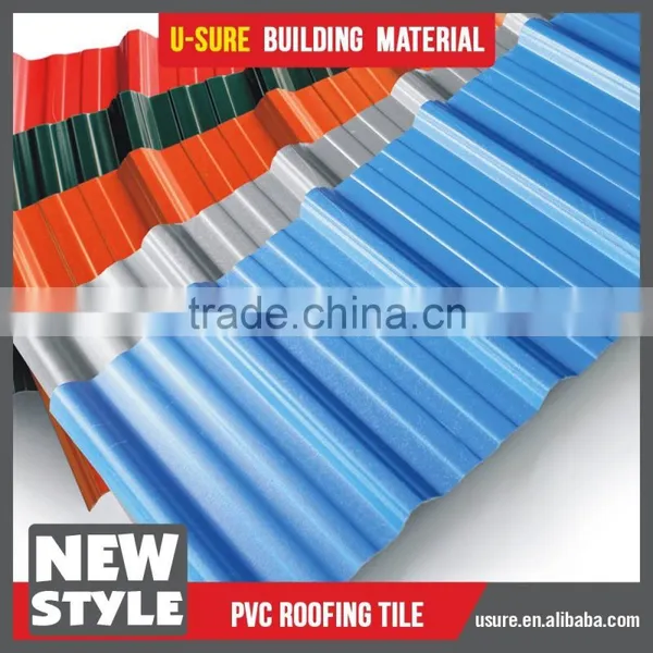 Usure ASA Composite 30 Years Guarantee Plastic Pvc Roofing Tile