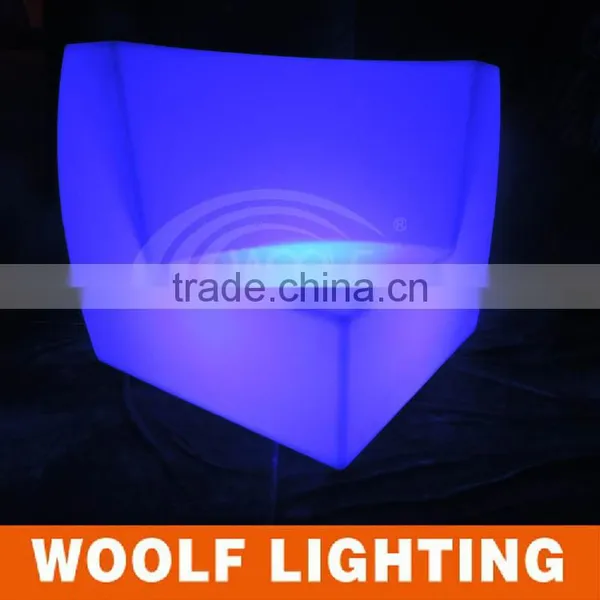 Leisure Nightclub Illuminated Plastic LED Sofa Corner photo-3