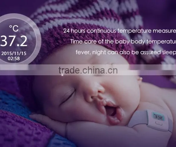New Bluetooth Smart Thermometer With High Temporature Alarm, Wearable Electric Thermometer for Baby photo-2