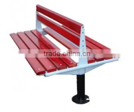 Outdoor Garden Double Backrest Wooden Benches photo-5