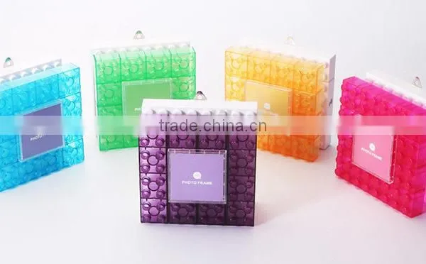 DIY Block Toy Photo Frame LED Table Lamp photo-5