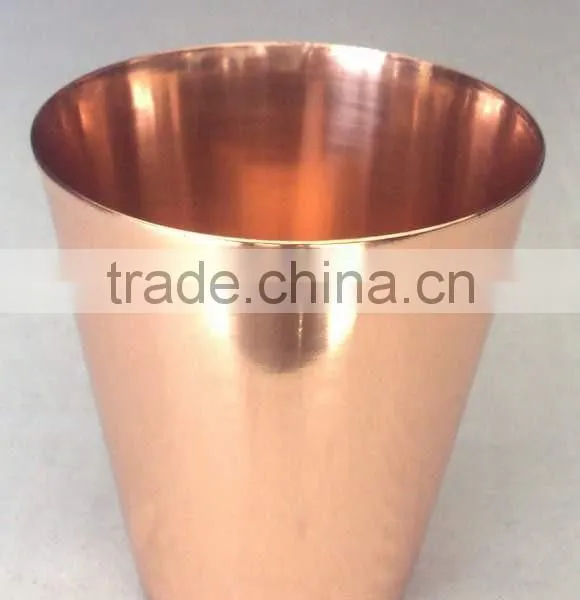 BPA FREE 100% COPPER SHOT GLASS MEASURING CUP FOR MOSCOW MULE & VODKA