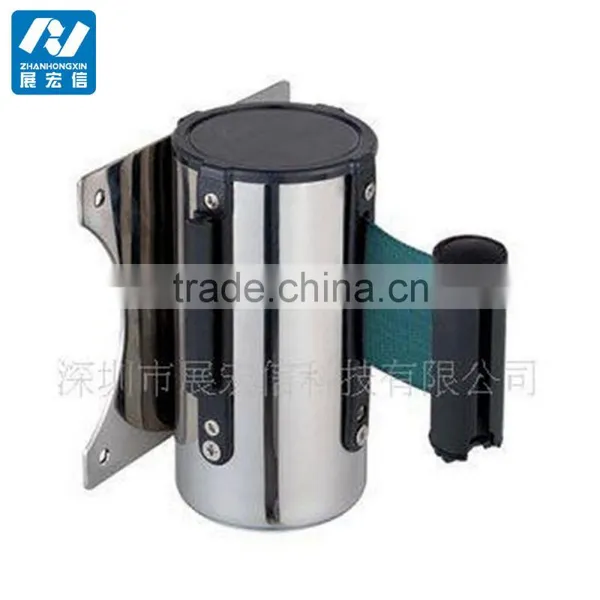 Wall Mounted Retractable Belt Mechanism, Wall Mount Crowd Control Barrier photo-2