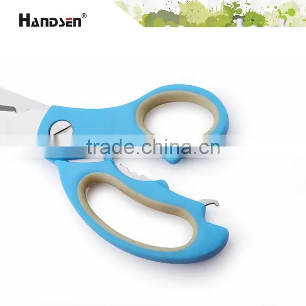 9" TPR Handle Durable Handle and Blade Functional Kitchen Shears photo-4